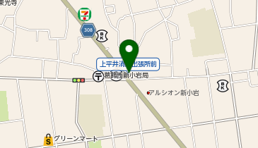 葛飾警察署上平井交番の地図画像