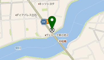 葛飾警察署平和橋交番の地図画像