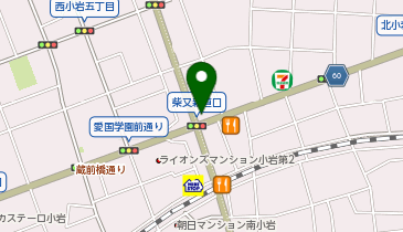 小岩警察署北小岩二丁目交番の地図画像