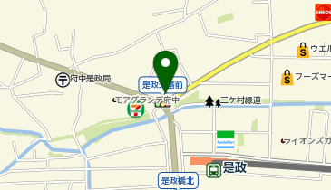 府中警察署是政交番の地図画像