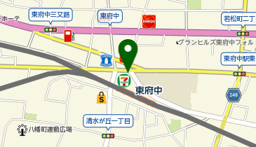 府中警察署東府中駅前交番の地図画像