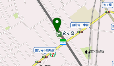 小金井警察署恋ヶ窪駅前交番の地図画像