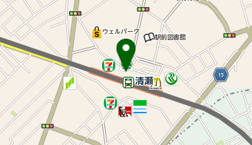 東村山警察署清瀬駅前交番の地図画像