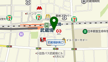 武蔵野警察署武蔵境駅前交番の地図画像