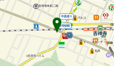 武蔵野警察署吉祥寺駅西口交番の地図画像