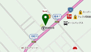 釧路警察署桂交番の地図画像