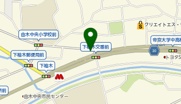 南大沢警察署下柚木交番の地図画像