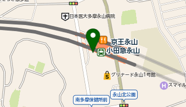 多摩中央警察署永山駅前交番の地図画像