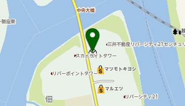 月島警察署リバーシティ駐在所の地図画像