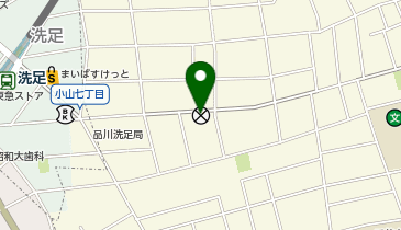 荏原警察署洗足駐在所の地図画像