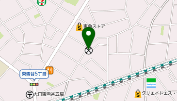 田園調布警察署中谷駐在所の地図画像