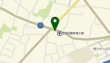 成城警察署喜多見駐在所の地図画像