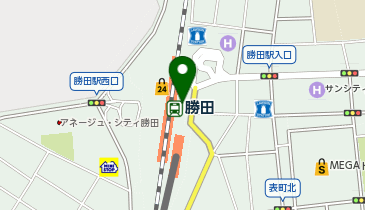 ひたちなか警察署勝田駅前交番の地図画像