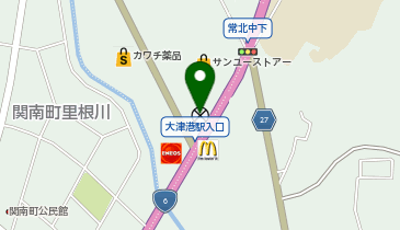 高萩警察署大津地区交番の地図画像