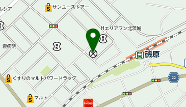 高萩警察署磯原駅前交番の地図画像