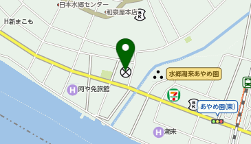 行方警察署潮来地区交番の地図画像