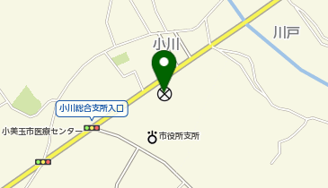 石岡警察署小川地区交番の地図画像