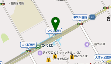 つくば警察署つくば駅前交番の地図画像