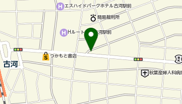 古河警察署下山交番の地図画像