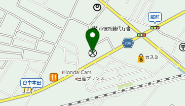 取手警察署藤代交番の地図画像