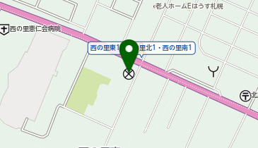 厚別警察署西の里駐在所の地図画像