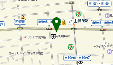 南警察署南九条交番の地図画像