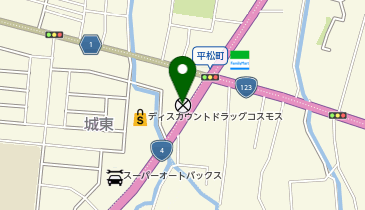 宇都宮東警察署平松町交番の地図画像