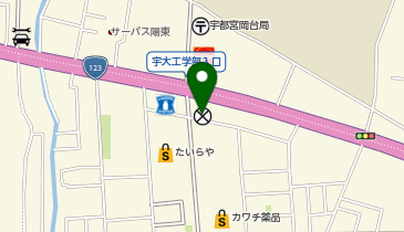 宇都宮東警察署石井町交番の地図画像