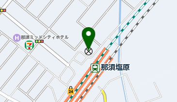 那須塩原警察署那須塩原駅前交番の地図画像