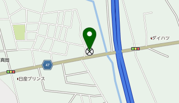 真岡警察署長田交番の地図画像