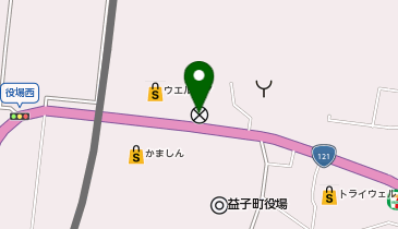 真岡警察署益子交番の地図画像