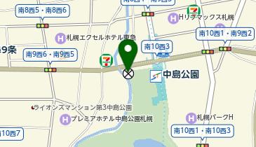 南警察署中島交番の地図画像