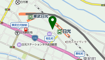 日光警察署駅前交番の地図画像