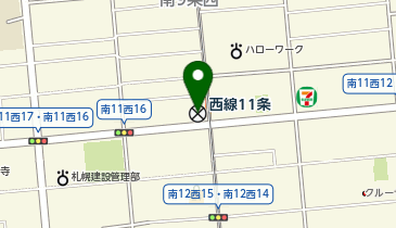 南警察署幌西交番の地図画像