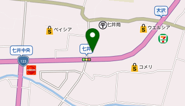 真岡警察署七井駐在所の地図画像