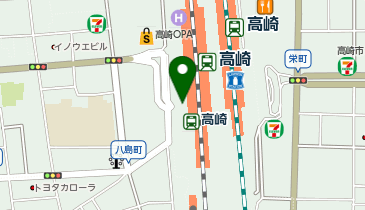 高崎警察署高崎駅西交番の地図画像