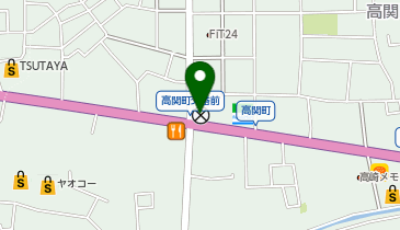 高崎警察署高関町交番の地図画像