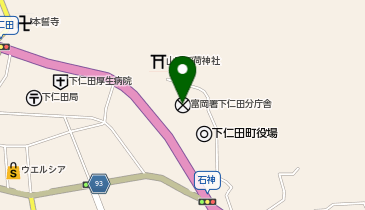 富岡警察署下仁田交番の地図画像