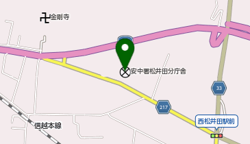 安中警察署松井田交番の地図画像