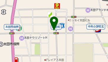 太田警察署太田中央交番の地図画像