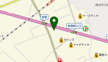 桐生警察署笠懸町交番の地図画像