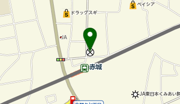 桐生警察署赤城駅前交番の地図画像