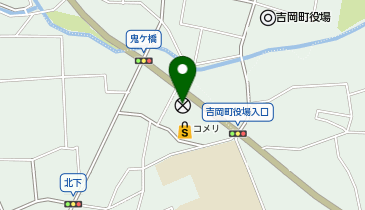 渋川警察署吉岡町交番の地図画像