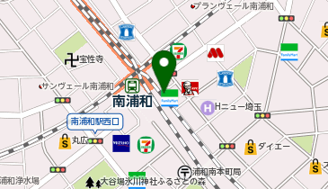 浦和警察署南浦和駅東口交番の地図画像