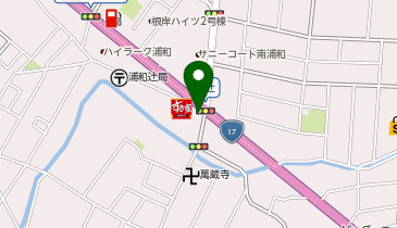 浦和警察署六辻交番の地図画像