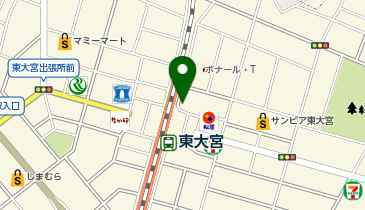 大宮東警察署東大宮駅前交番の地図画像