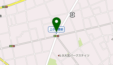 大宮西警察署上小交番の地図画像