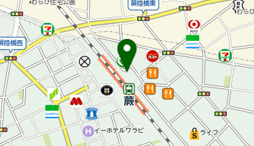 蕨警察署蕨駅東口交番の地図画像