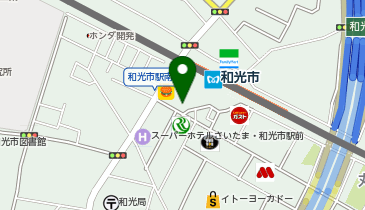 朝霞警察署和光市駅前交番の地図画像