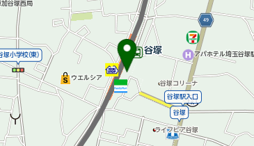 草加警察署谷塚駅前交番の地図画像